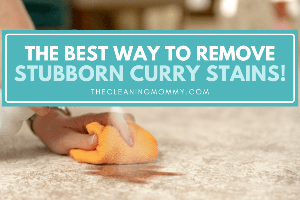 Cleaning curry stain from carpet