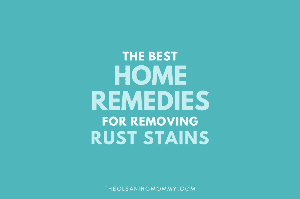 Home remedies for rust stains in teal