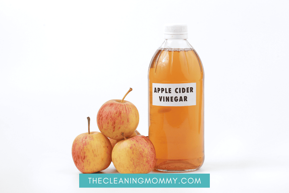 Apple cider vinegar in bottle