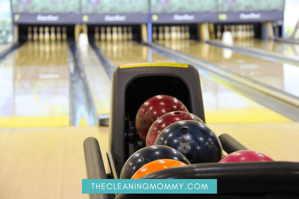 bowling balls and lanes