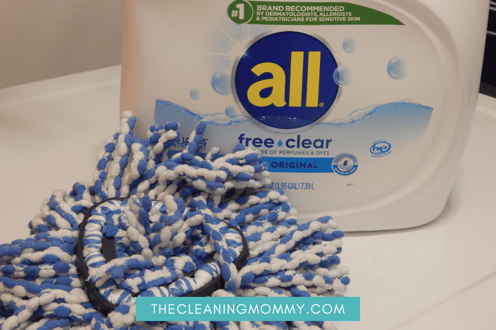 mop head with detergent